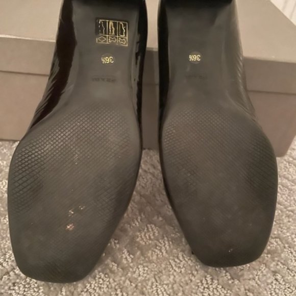 Prada Calzature Donna Black Patent Loafers - Picture 5 of 6